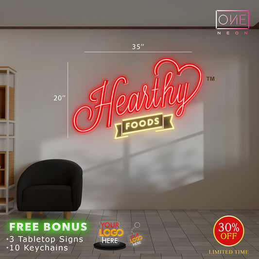 Hearthy Food | Led Neon Sign