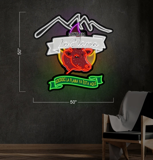 LA FLAMA | LED Neon Sign