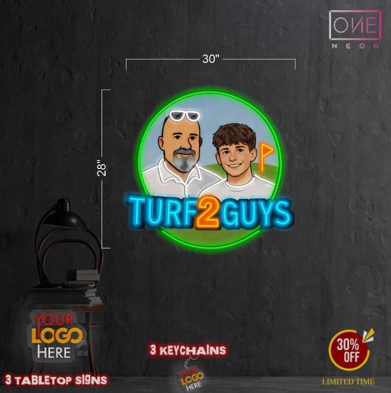 TURF2GUYS  | LED Neon Sign