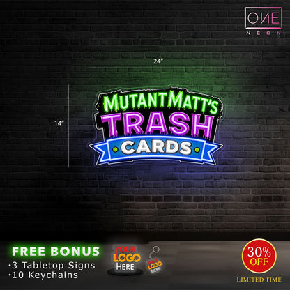 Mutant Matt's trash card | Led Neon Sign