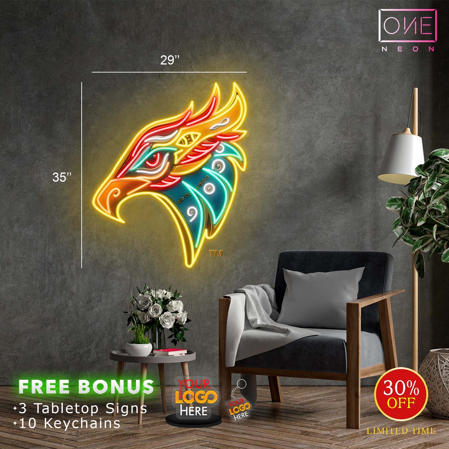 Tau Tona Custom Sign | Led Neon Sign