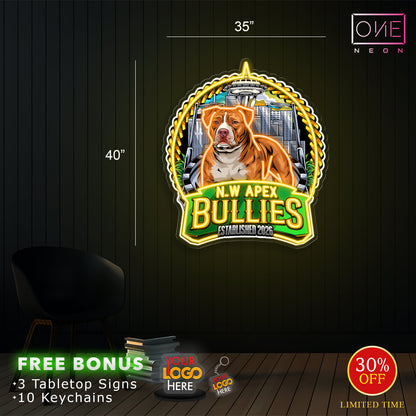 N.W APEX BULLIES | Led Neon Sign