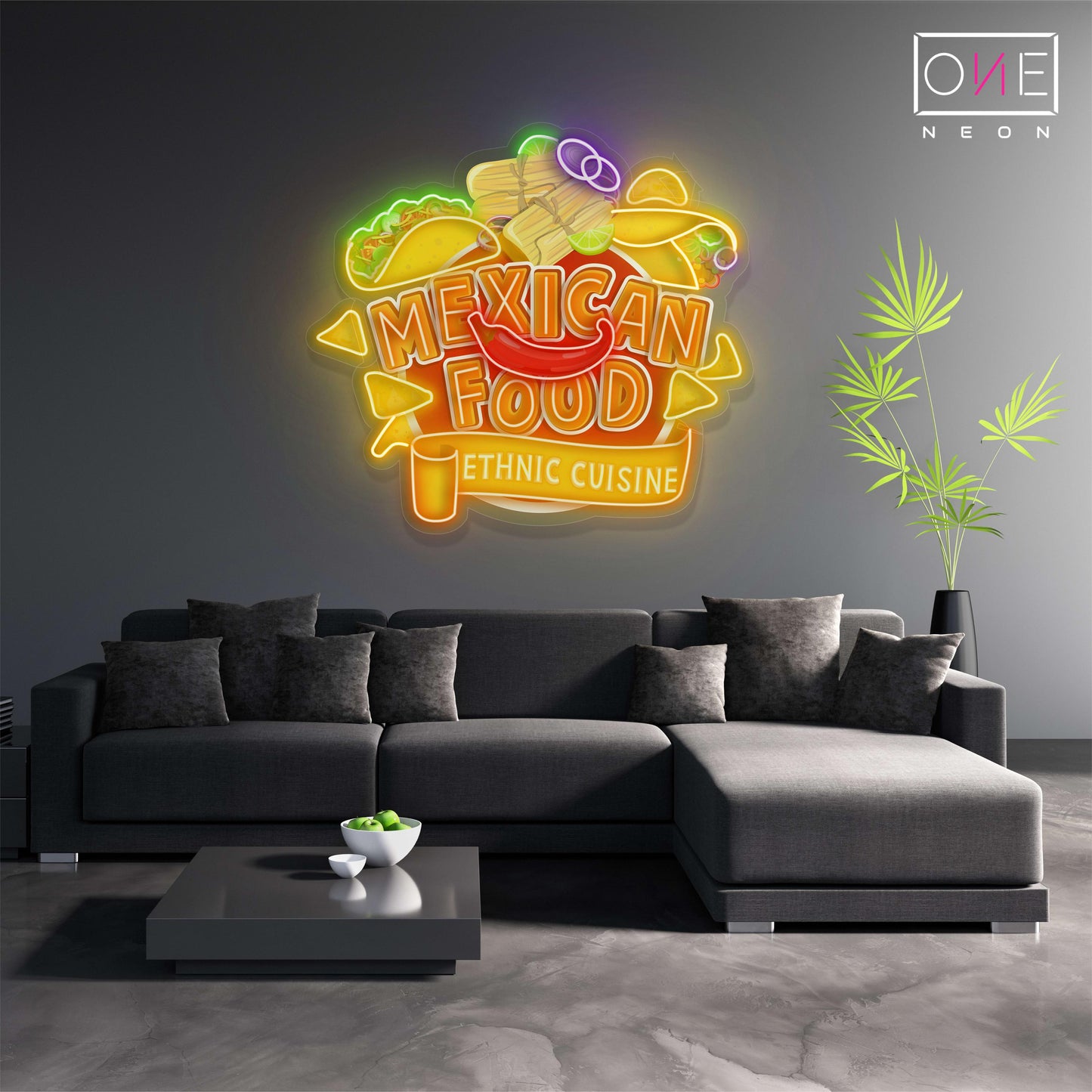 Mexican Food Artwork Led Neon Sign