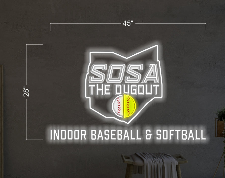 INDOOR BASEBALL & SOFTBALL | Led Neon Sign