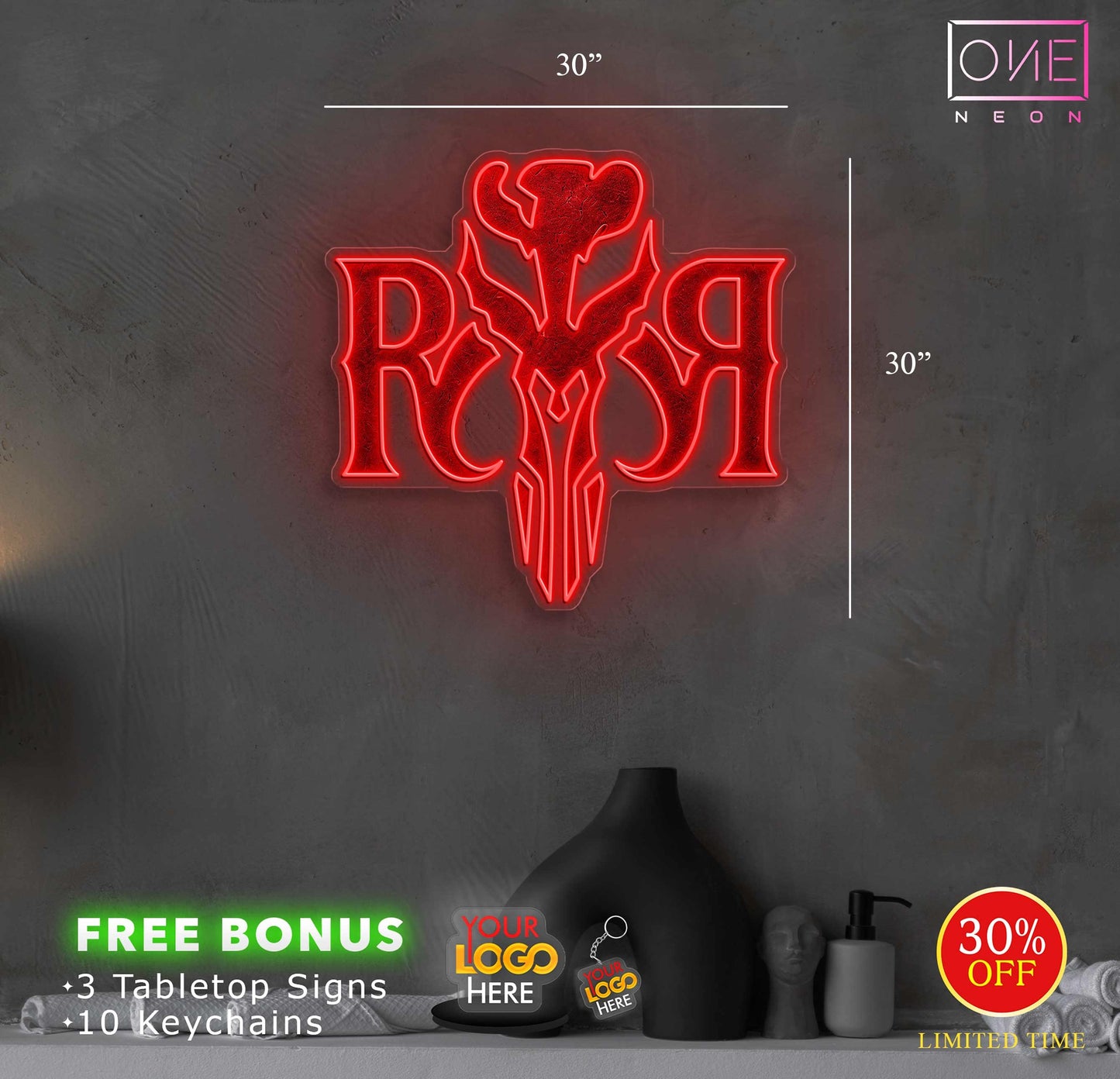 Custom logo | LED Neon Sign (2 signs)