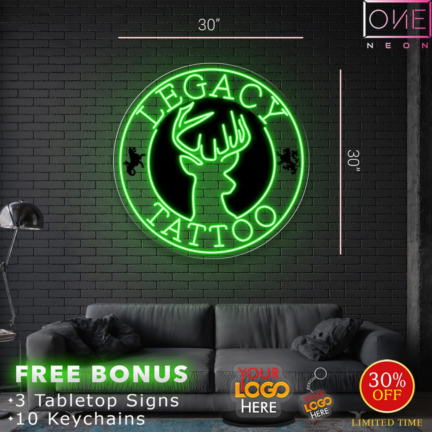 LEGACY | LED Neon Sign (2 signs)