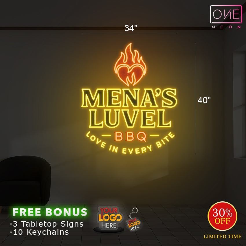 MENA'S LUVEL | Led Neon Sign