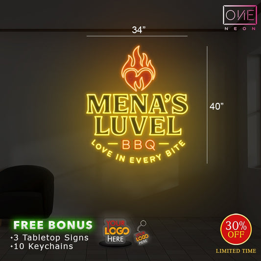 MENA'S LUVEL | Led Neon Sign