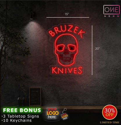 BRUZEK KNIVES | LED Neon Sign
