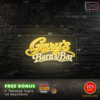 Gary's Barn & Bar| LED Neon Sign