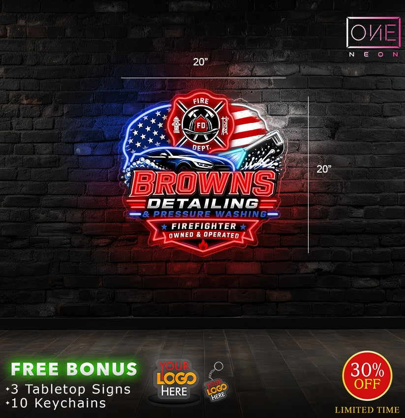 BROWNS Detailing | LED Neon Sign