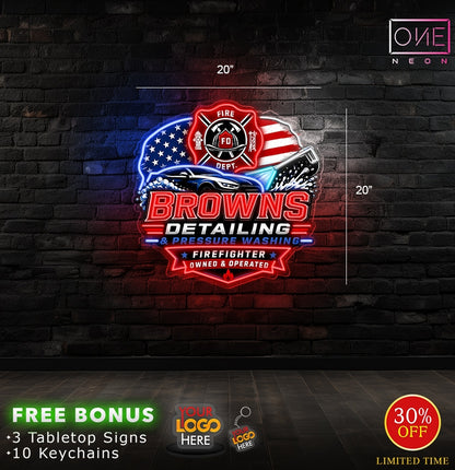 BROWNS Detailing | LED Neon Sign
