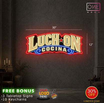 LUCH ON COCINA| LED Neon Sign
