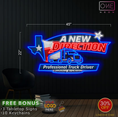 A NEW DIRECTION | LED Neon Sign (waterproof)