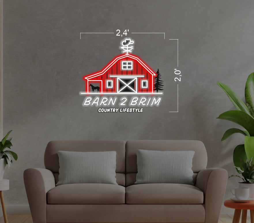 BARN 2 BRIM | LED Neon Sign
