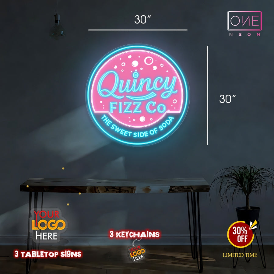 Quincy FIZZ Co | Led Neon Sign