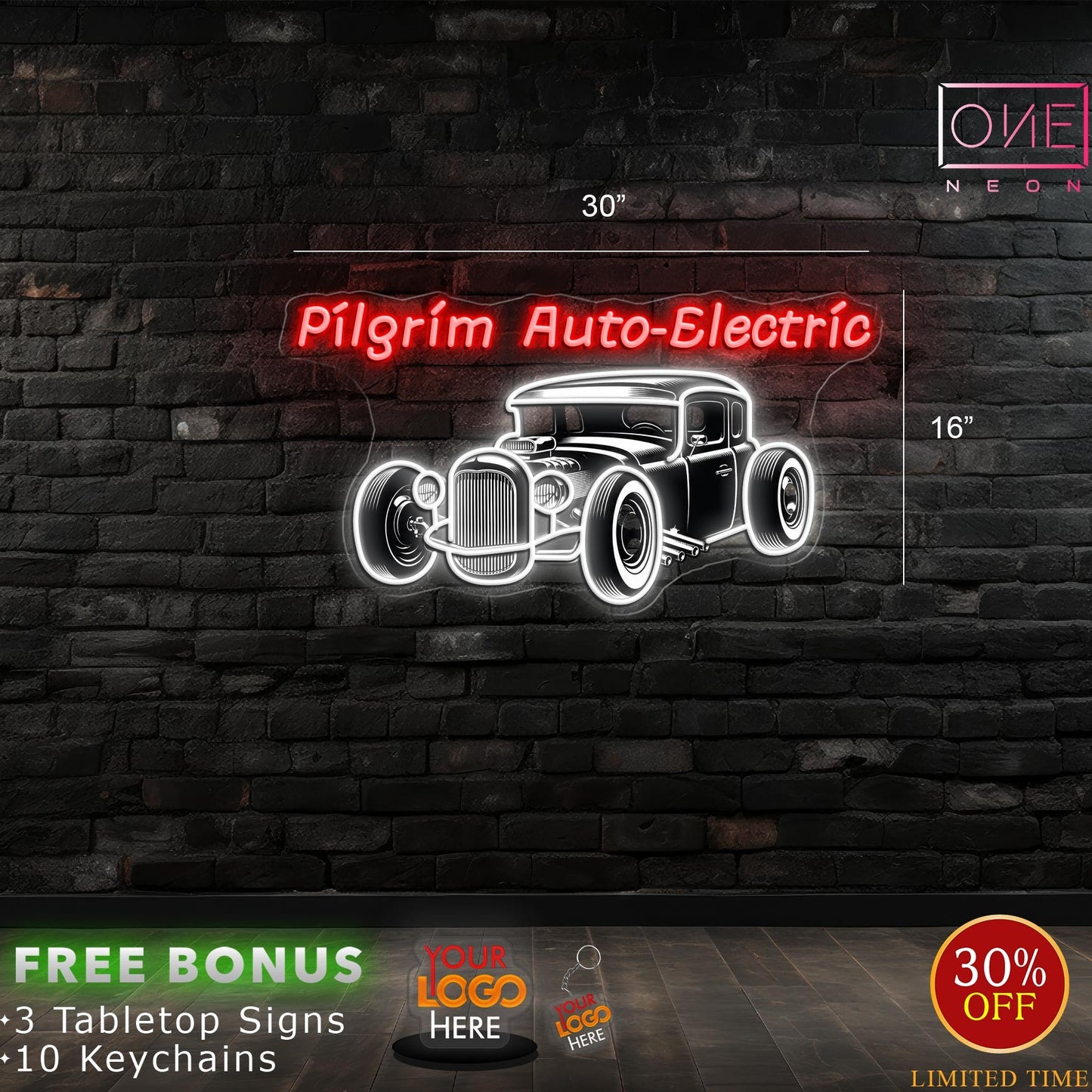 Pilgrim auto electric | LED Neon Sign