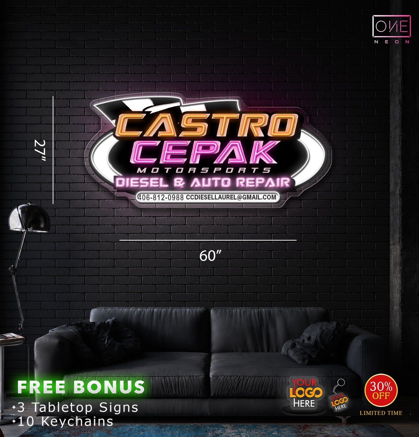 CASTROL CEPAK | LED Neon Sign