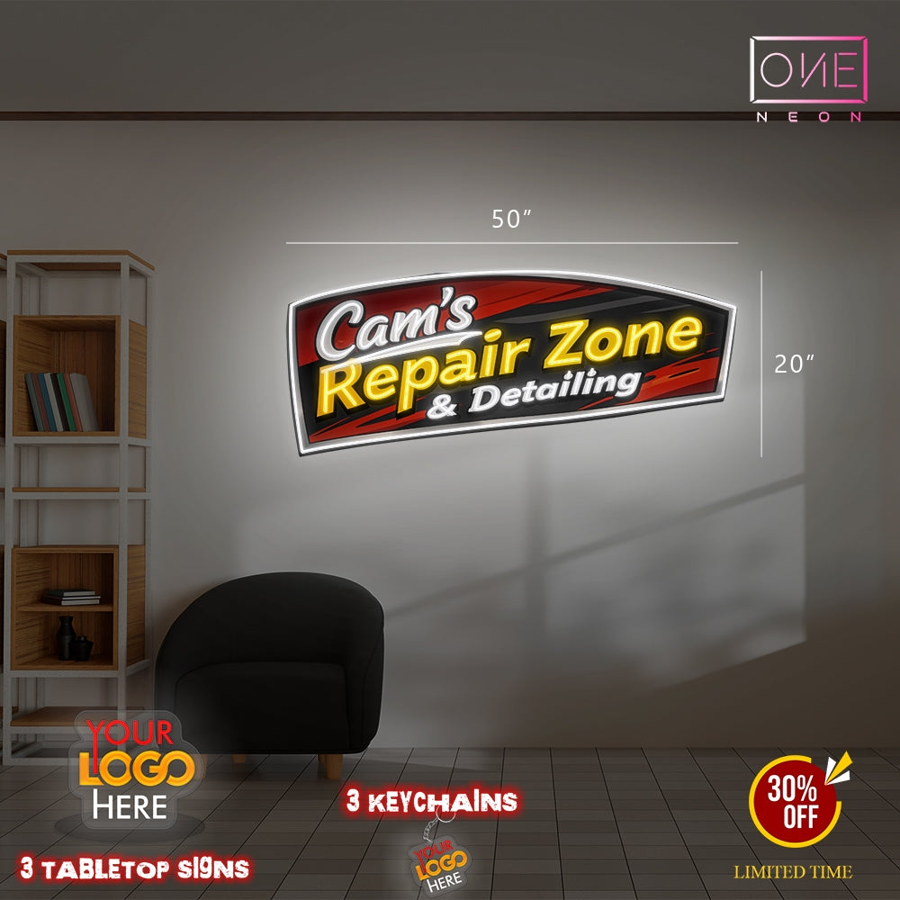 Cam's Repair Zone | LED Neon Sign