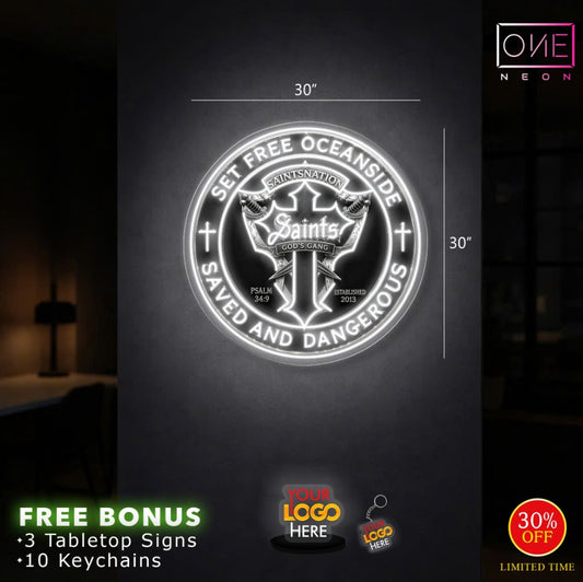 SET FREE OCEANSIDE | LED Neon Sign