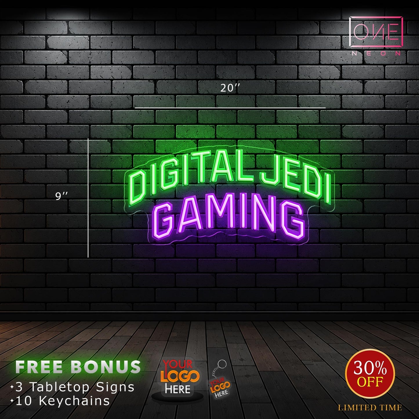 DIGITAL JEDI GAMING| LED Neon Sign