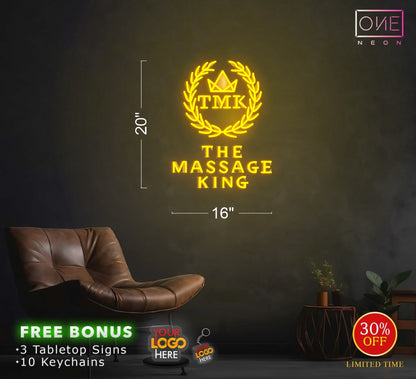 THE MASSAGE KING| LED Neon Sign