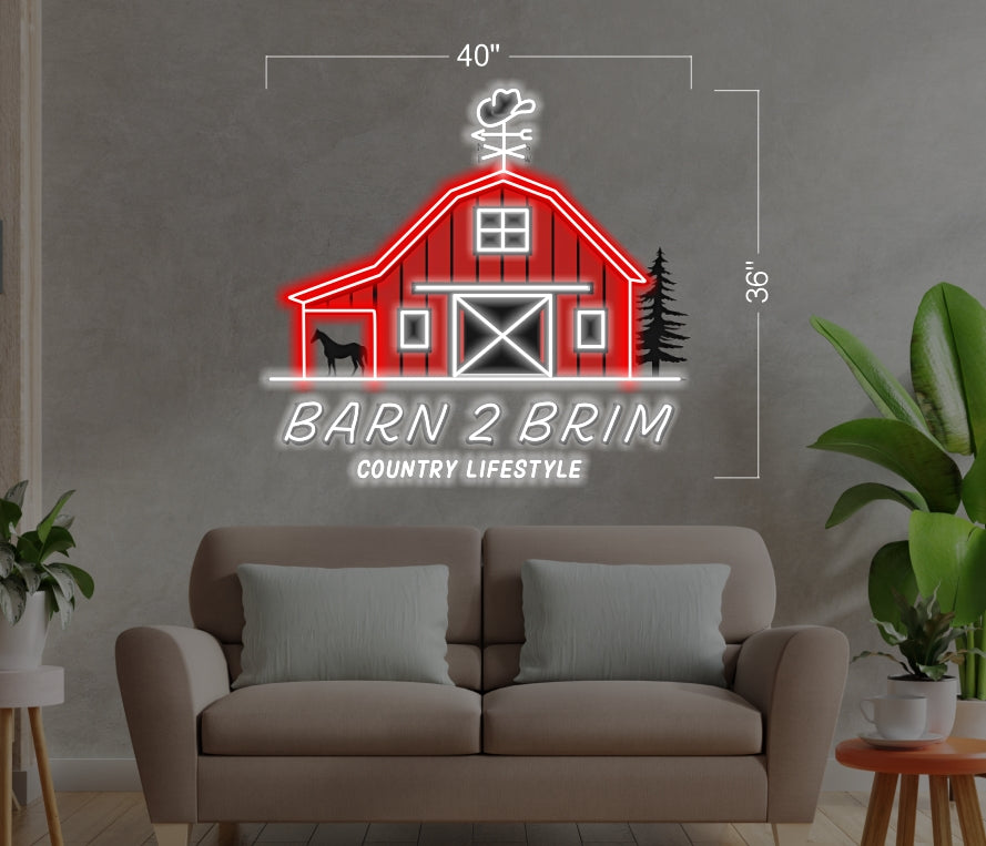 BARN 2 BRIM | Led Neon Sign