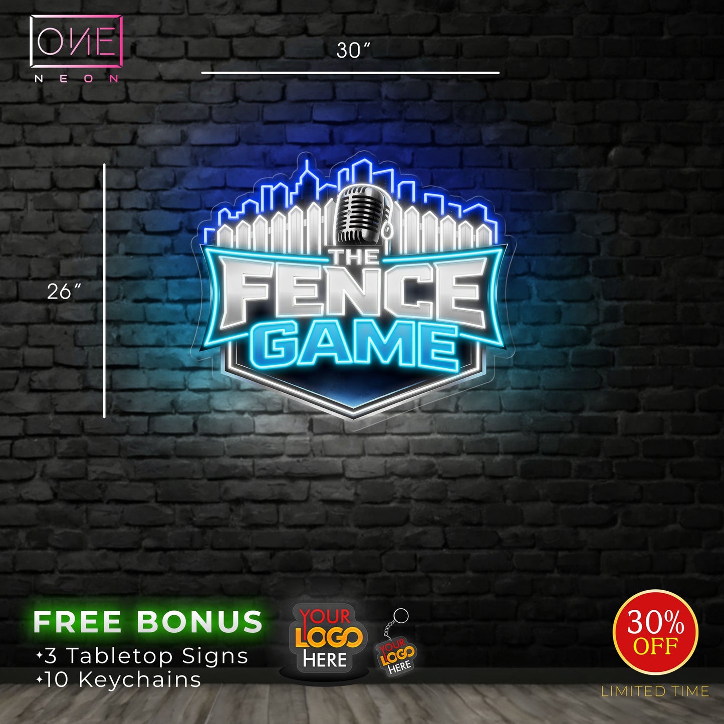 THE FENCE GAME | LED Neon Sign