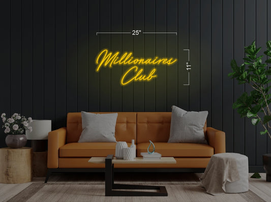 Millionaires club | Led Neon Sign (2 signs)