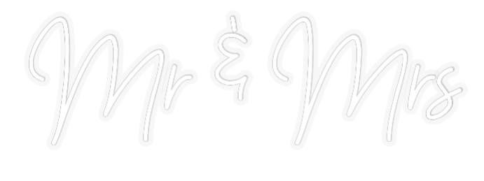 Custom Neon: Mr & Mrs