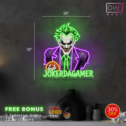 JOKERDAGAMER| LED Neon Sign (INDOOR)