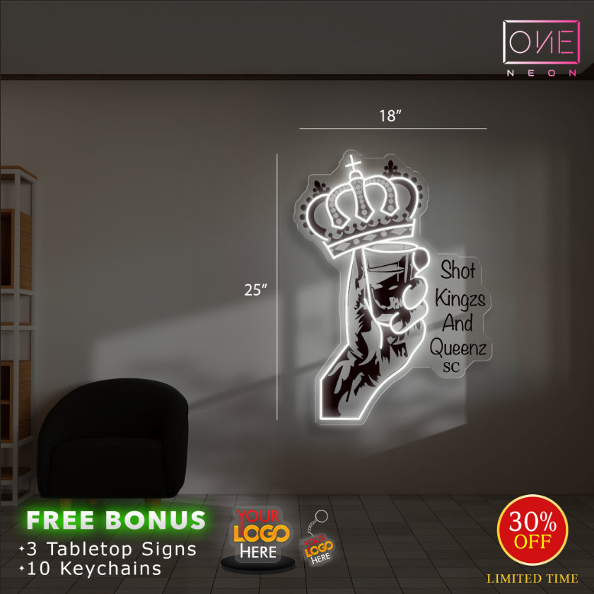 SHOT KINGZS AND QUEENZ SC | LED Neon Sign