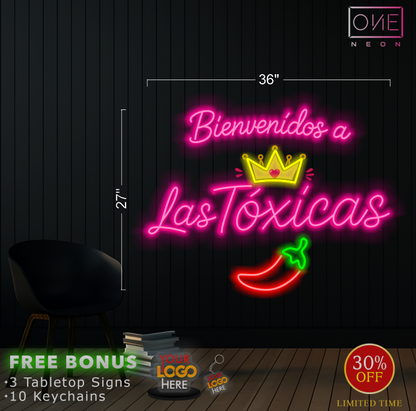 Las Toxicas Mexican Snacks | LED Neon Sign (4 signs)