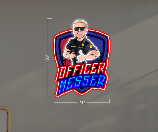 OFFICER MESSER | LED Neon Sign