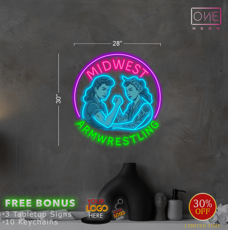 Midwest Arm Wrestling | Led Neon Sign