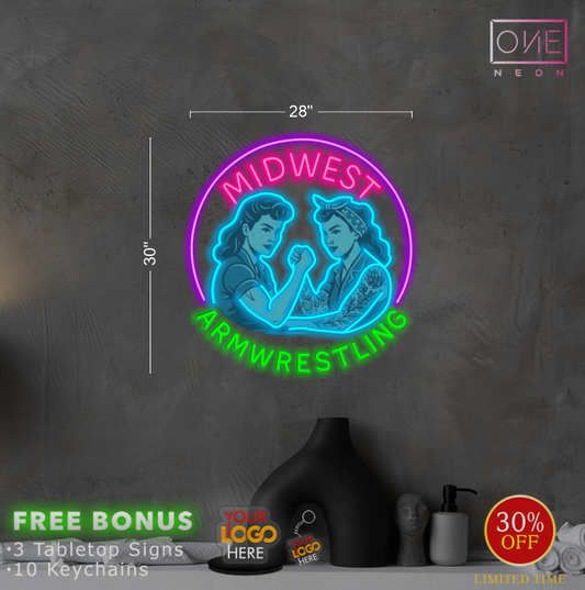 Midwest Arm Wrestling | Led Neon Sign
