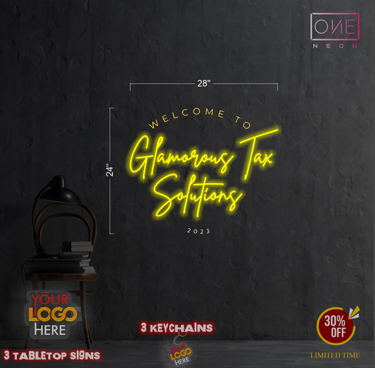 Glamorous Tax Solutions | Led Neon Sign
