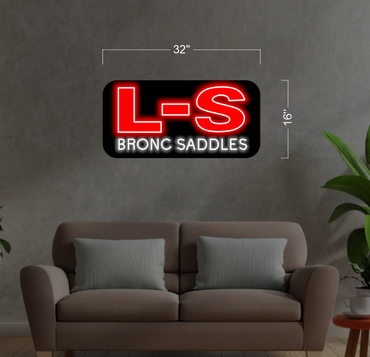 L-S Bronc Saddles | Led Neon Sign