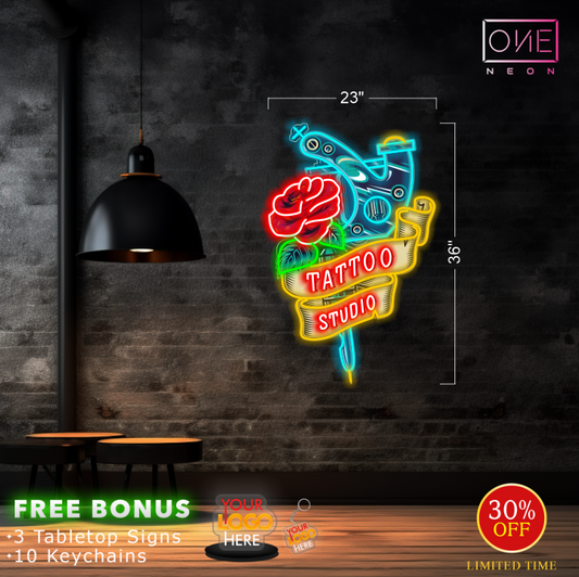 TATTOO STUDIO | LED Neon Sign (INDOOR)