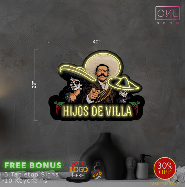 Hijos De Villa | Led Neon Sign