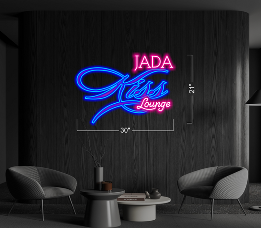 JADA KISS LOUNGE  | LED Neon Sign
