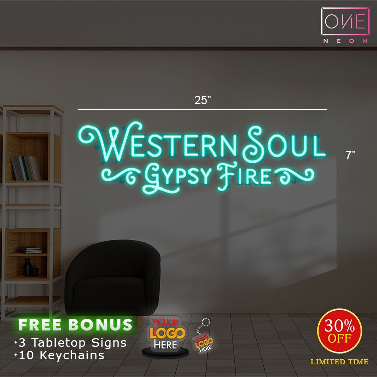 Western Soul Gypsy Fire | Led Neon Sign