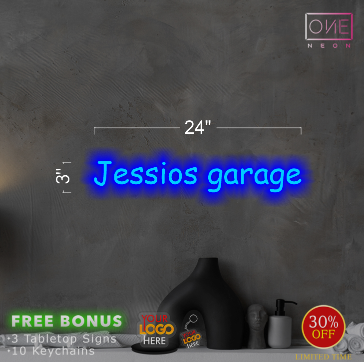Jessios Garage | Led Neon Sign (INDOOR)