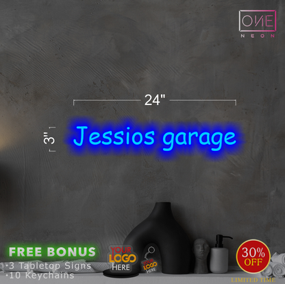 Jessios Garage | Led Neon Sign (INDOOR)