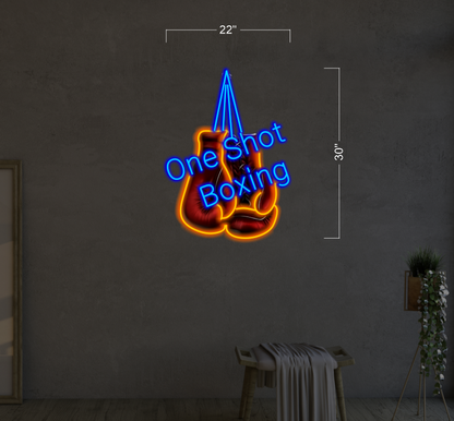 One Shot Boxing | Led Neon Sign