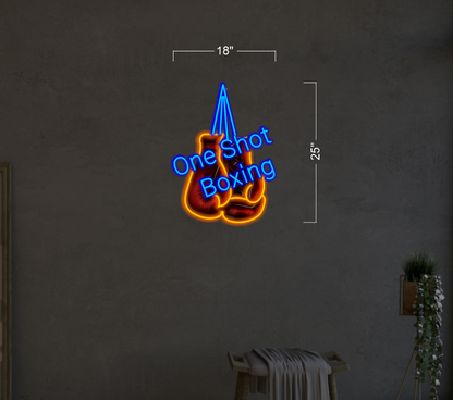 One Shot Boxing | Led Neon Sign