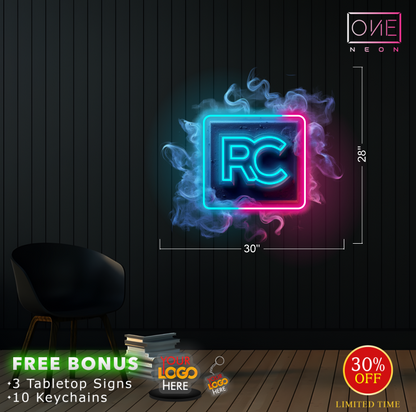 RC Logo Sign| Led Neon Sign (Waterproof)