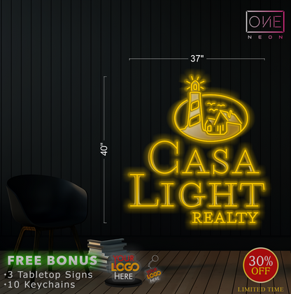 RUBY EVENT CENTER + Casa Light Realty | LED Neon Sign (2 signs)