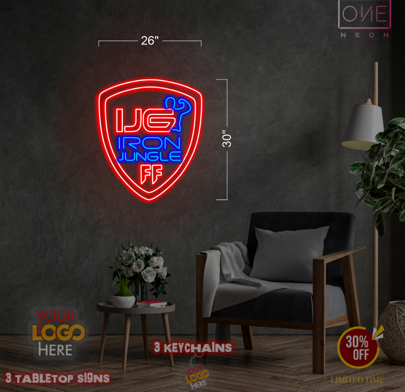 IJG IRON JUNGLE | Led Neon Sign