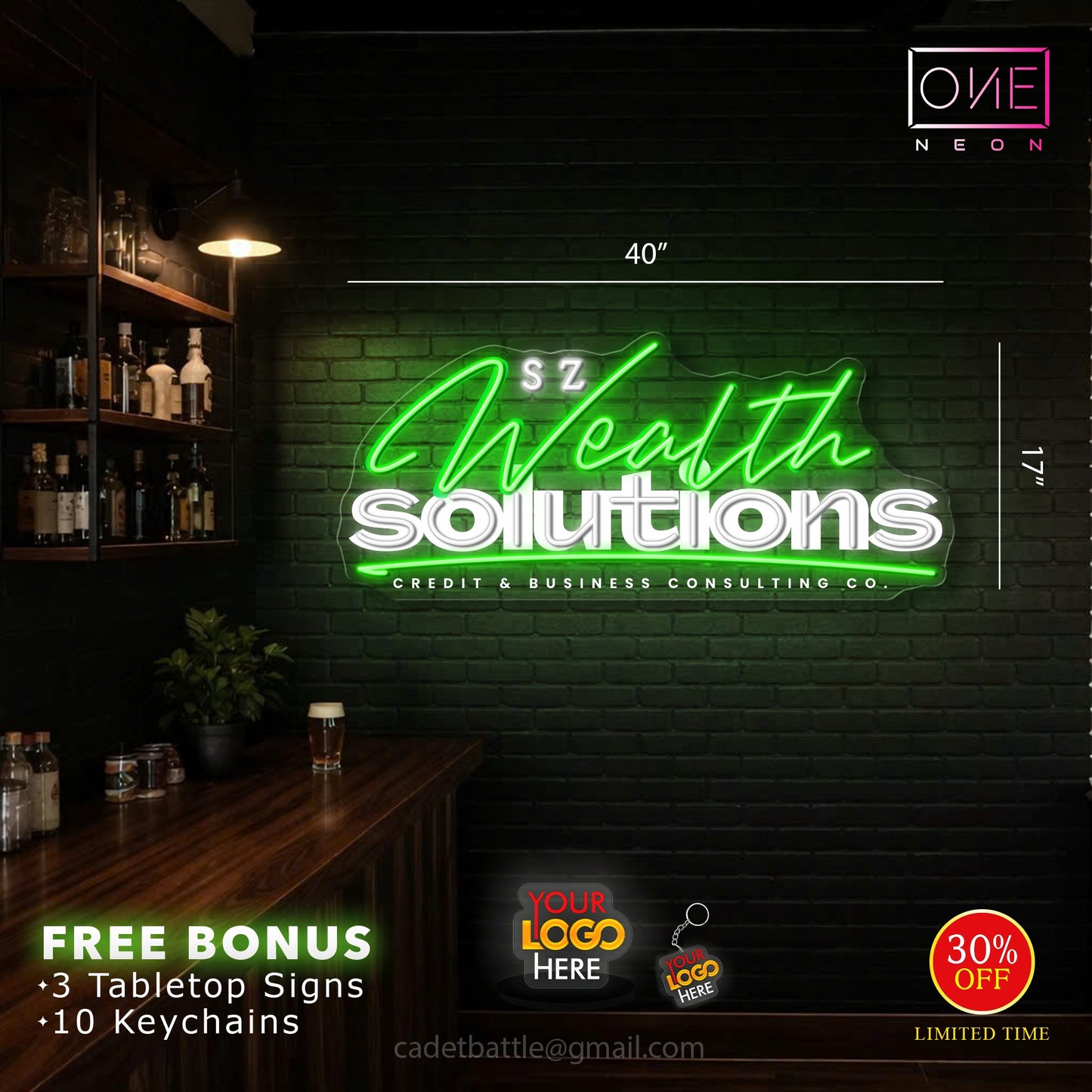 S Z Wealth Solutions | Led Neon Sign